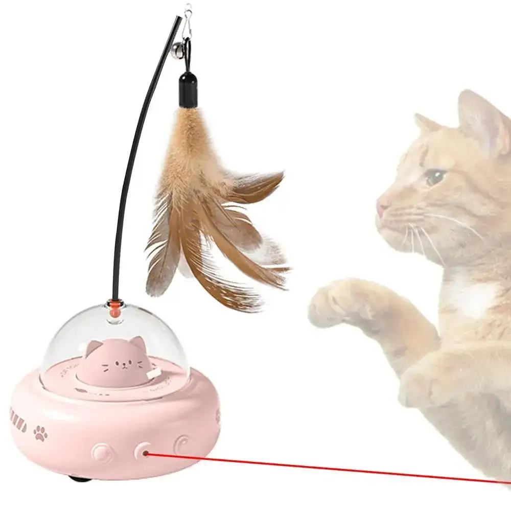 Electric Cat Interactive Toy Pet Toys with Feather Cat