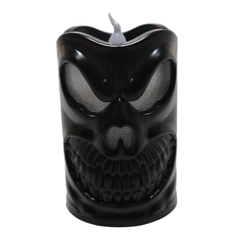 Black skull lamp