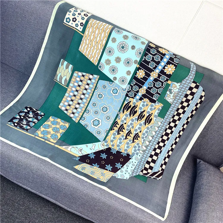 Imitation Silk Spring And Autumn Korean Fashion Turban Scarf Women