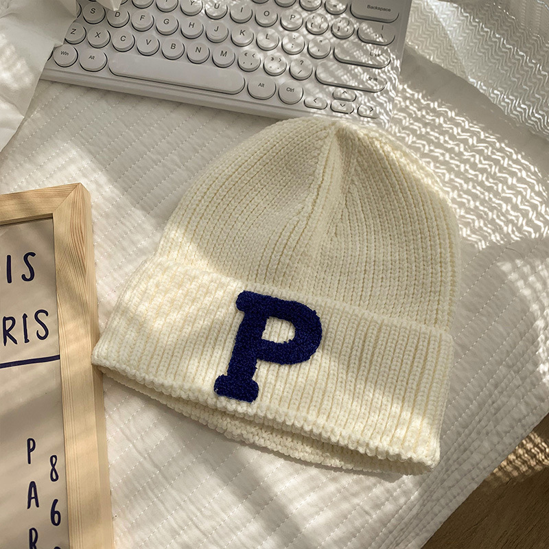 Autumn And Winter Big Head Wai American Retro Baotou Cold Hat White - Shop at LoveMi