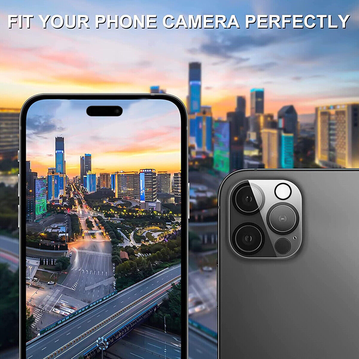 3x Tempered Glass Camera Lens Cover Protector Kit For  14 14Plus 14Pro Max