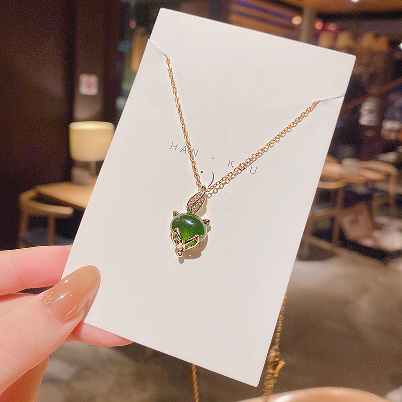 Fox Brave Necklace Female Titanium Steel High Sense Clavicle Chain
