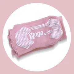 1pair Women Yoga Socks Anti-slip Five Fingers Backless Cotton Silicone Non-slip 5 Toe Winter Female Ballet Gym Foot Care Socks - Style1 - View 1