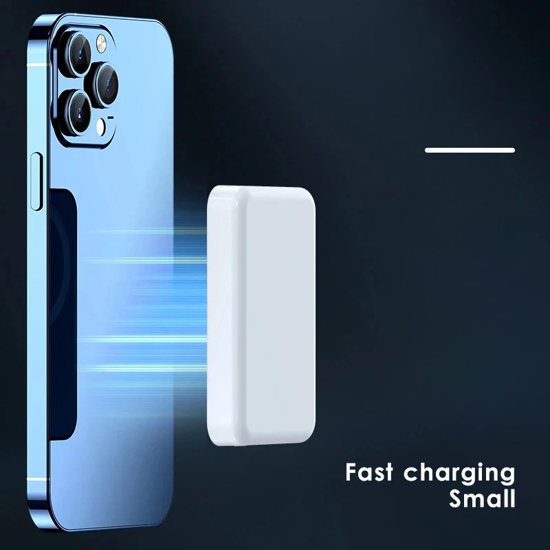 20W Power Bank With Magnetic Closure, 10000mAh, Portable, Wireless, Fast Charging, MagSafe Compatible For IPhone 15 Pro Max And 16 Pro