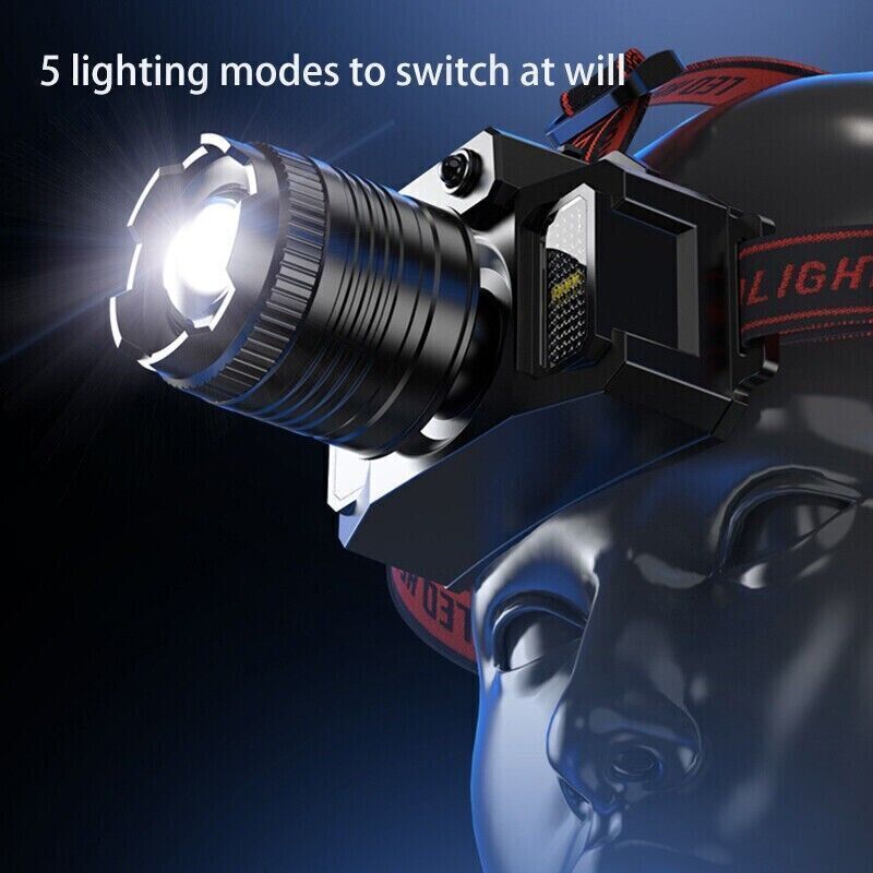 USB-C Rechargeable Zoom Headlamp, 2-Pack