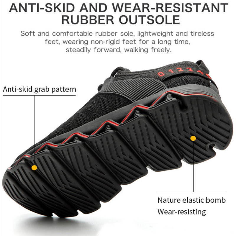 Title 4, Breathable flying woven anti-smash shoes