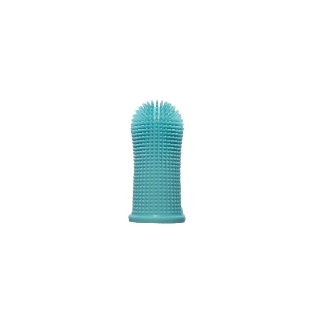Soft Silicone Pet Finger Toothbrush with Case Blue - Shop at LoveMi