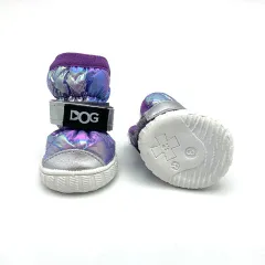 Dog Shoes Are Non Slip And Warm In Winter - Gradient Purple - View 1