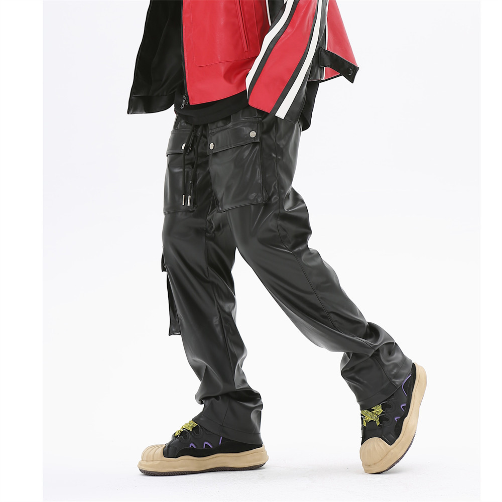 Title 12, Pantalon droit ample multi-poches coupe-vent po...