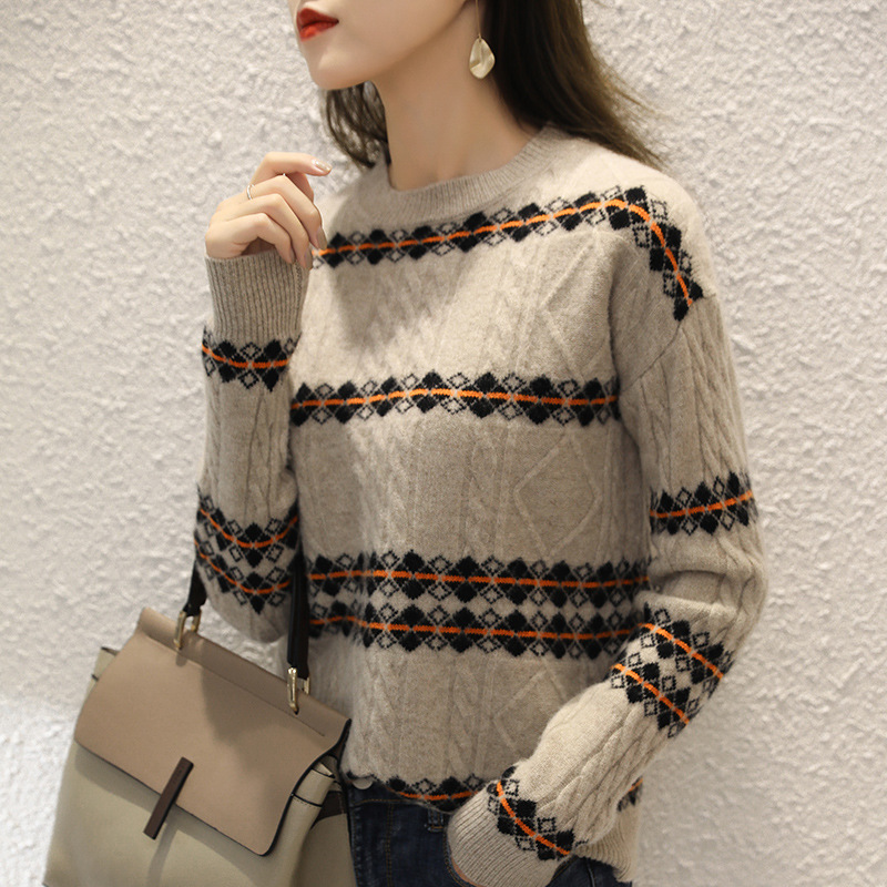 Title 3, New Autumn And Winter Pure Color Wool Sweater ...