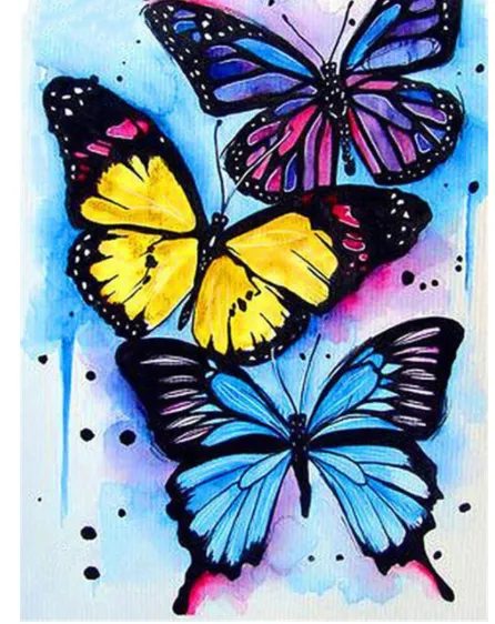 Butterfly Diamond Painting Kit - detail photo 8