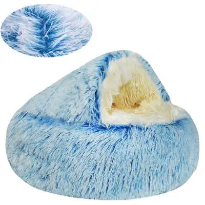 Crystal velvet warm round half-pack cat litter - Gradient Blue