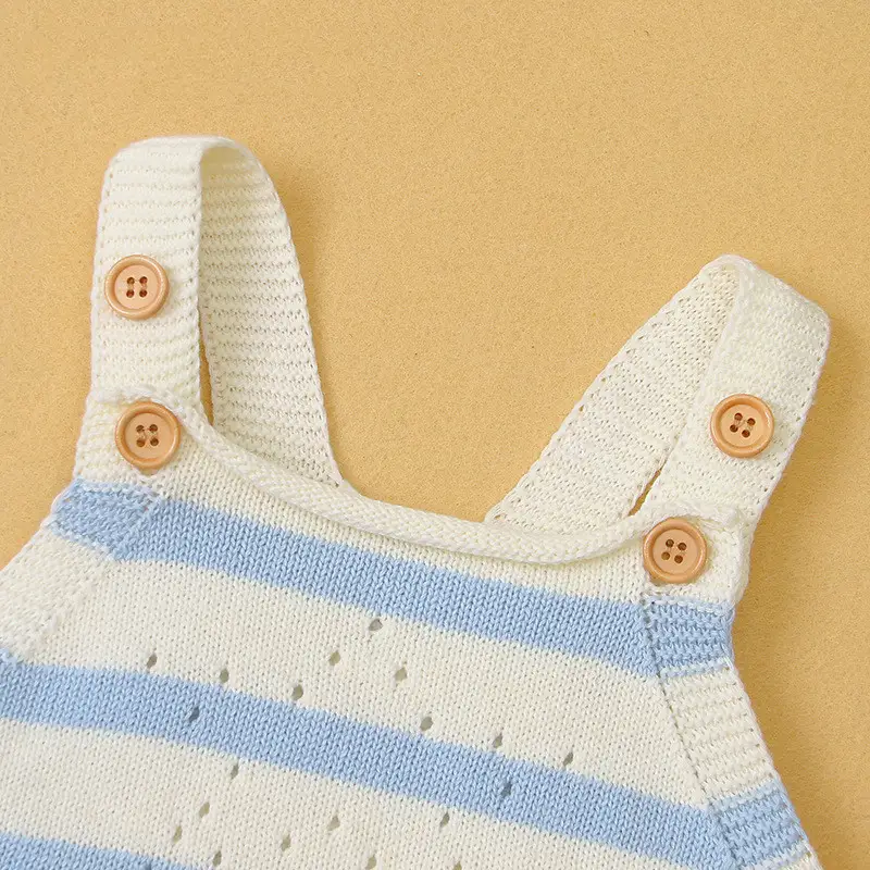 Baby Five-pointed Star Hollow Cotton Knit Bag Fart Romper