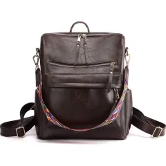 Women's PU Leather Backpack - No Delivery On Weekends, Sales Platforms Banned - Temu, Walmart - Backpack - View 1