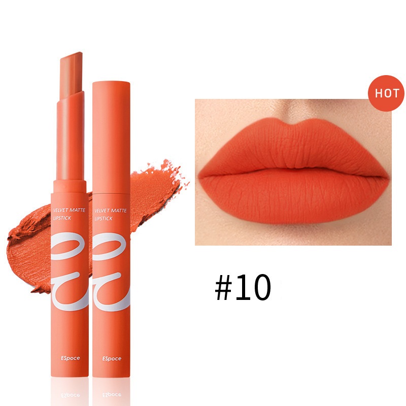 Not Easy To Dip Cup Color Velvet Matte Lipstick 10Caramel Oranges - Shop at LoveMi