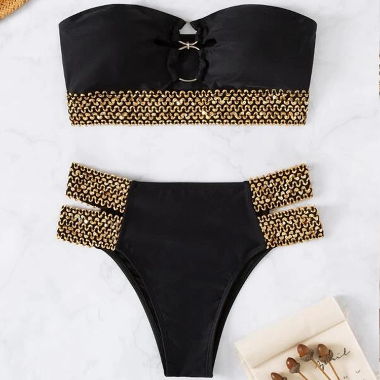 Hollow Beach Bikini Split Swimsuit Girl - Image 4