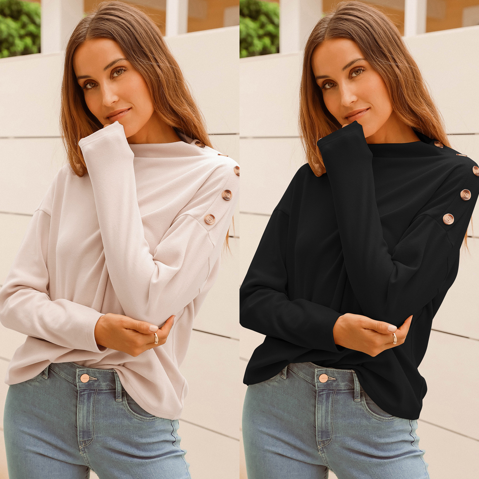 Women's Sweater Casual Loose Woolen Top Coat