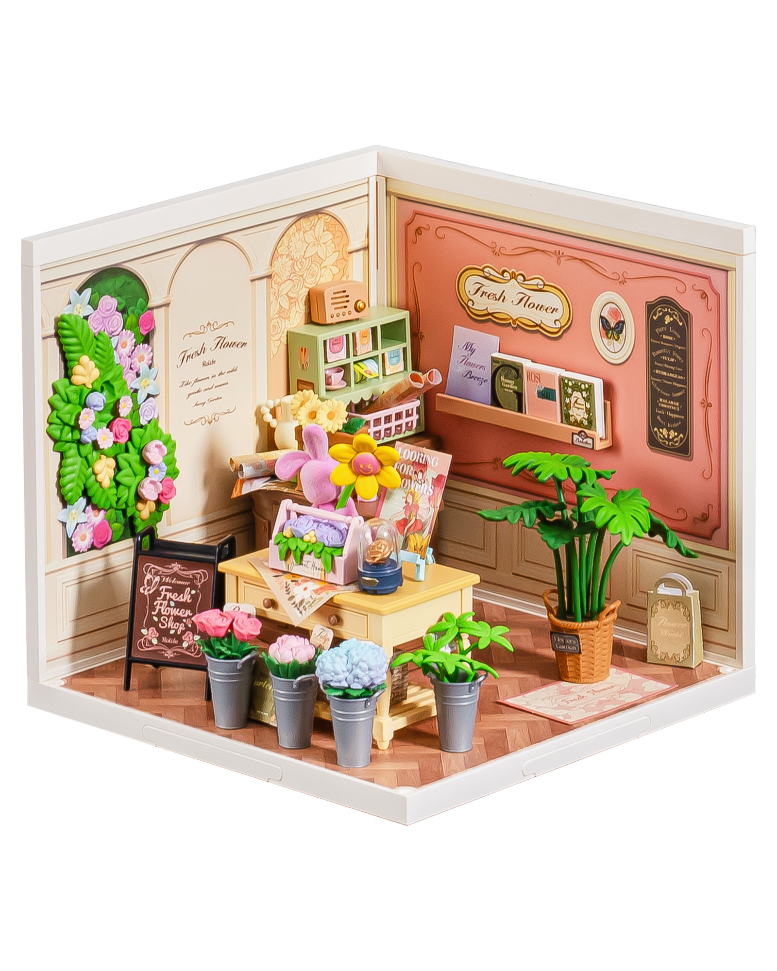 Rolife Super Creators Miniature House DIY Kit, 3D Wooden Puzzle With LED Lights, Great Gift For Adults & Teenagers, Multiple Themes,DW017B