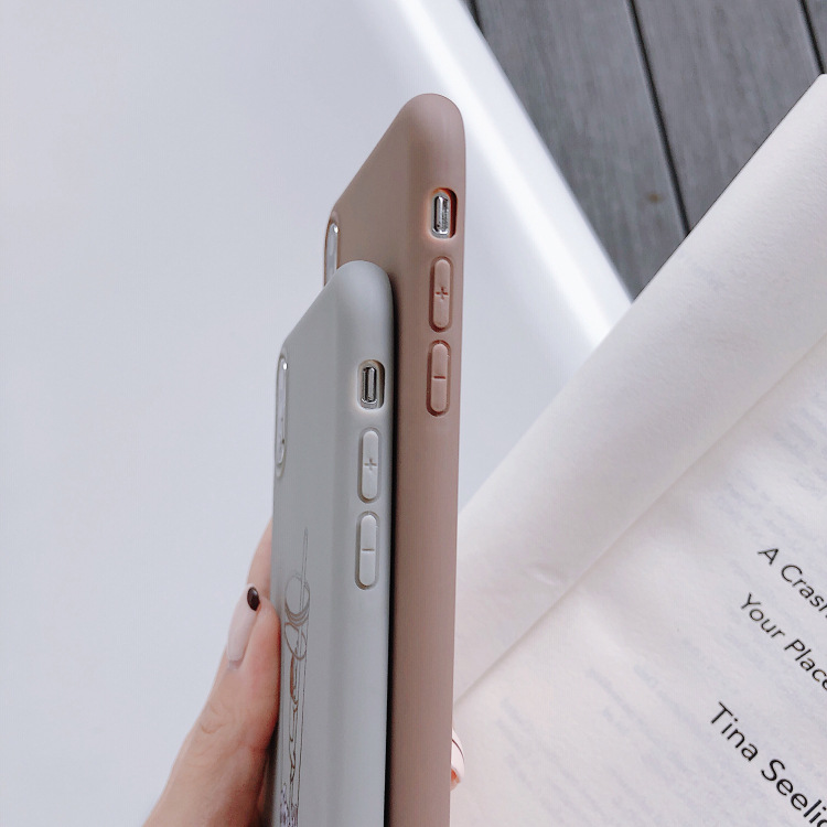 Creative Printing Cartoon Milk Tea Girl Soft Phone Case - Image 5
