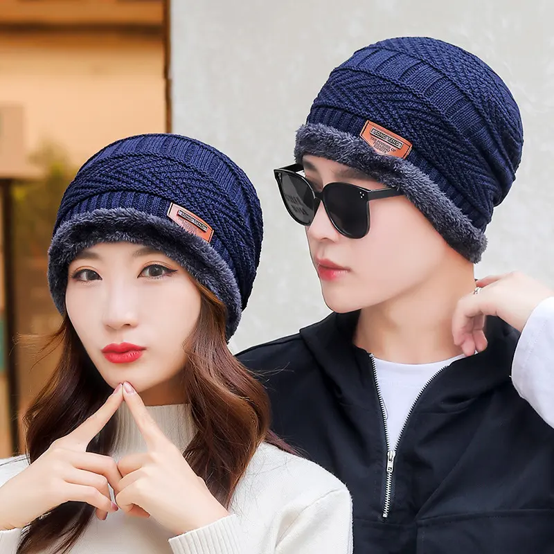 Warm and Thick Knitted and Velvet Autumn and Winter