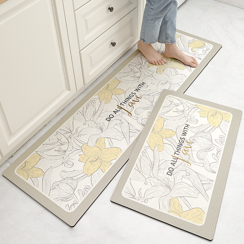 Long Simple And Wipeable Waterproof And Non-slip Floor Mat