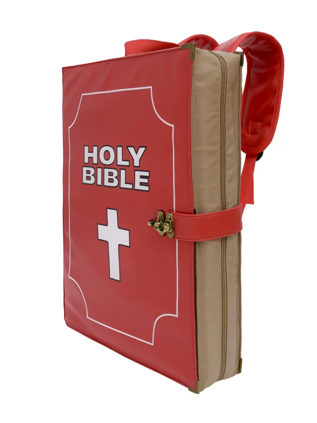 Hip Hop Street Cross Shoulder PU Leather Backpack Red - Shop at LoveMi