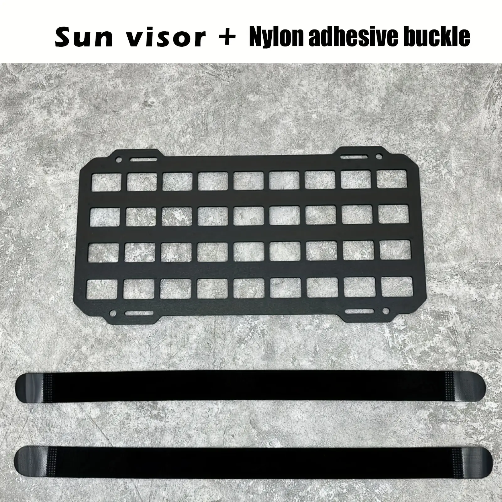Car Visor Sun Visor Organiser Molle Rigid Plate Vehicle Car Truck Sun Protection Storage Holder Carrier For Tactical Equipment Molle Bag EDC Tools Car Interior 