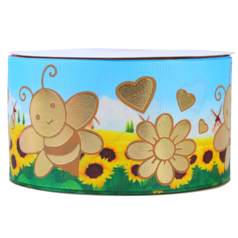 Bronzing Printed Rib Ribbon Clothing Accessories — foto 8