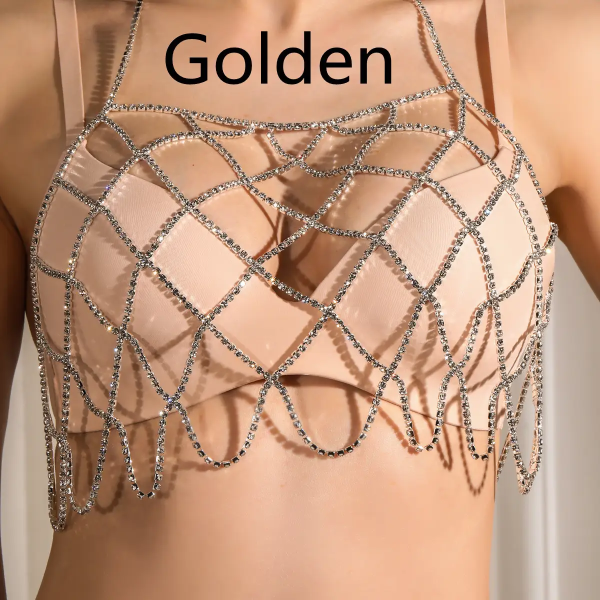 Sexy Nightclub Flash Diamond Bikini Suit Lady