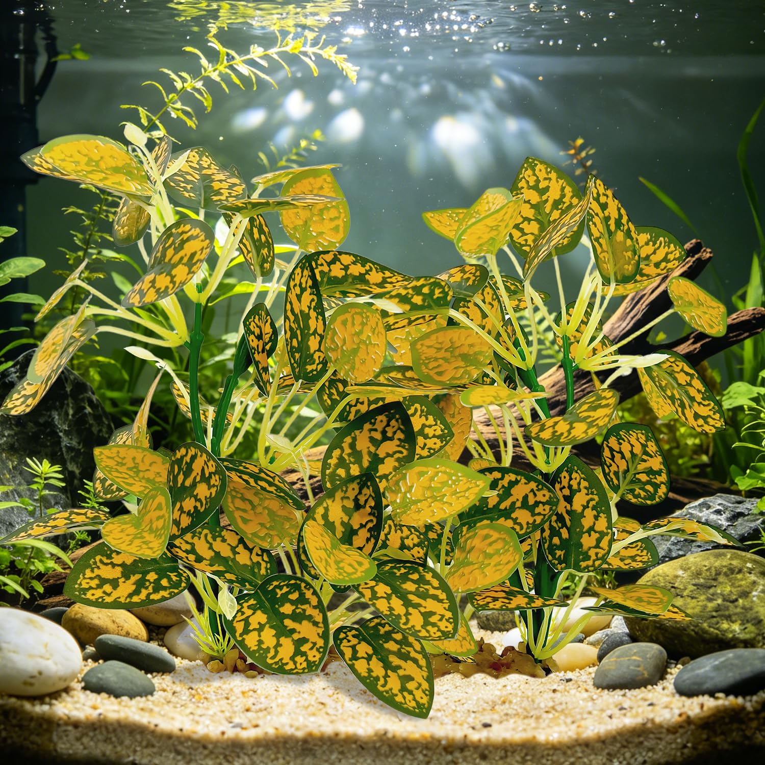 Silk Aquarium Plants 2-Pack, 8.6-inch Artificial Aquarium Silk Plants -  Simulated Fish Habitat Decor, Safe Silk Plants For Aquariums Fish Fishbowl — foto 13