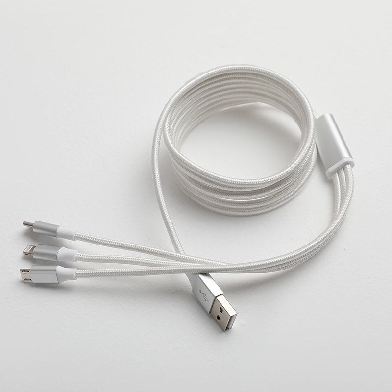 Type-C Interface Three-in-one Data Cable Lengthened 2 Meters Mobile Phone Charging
