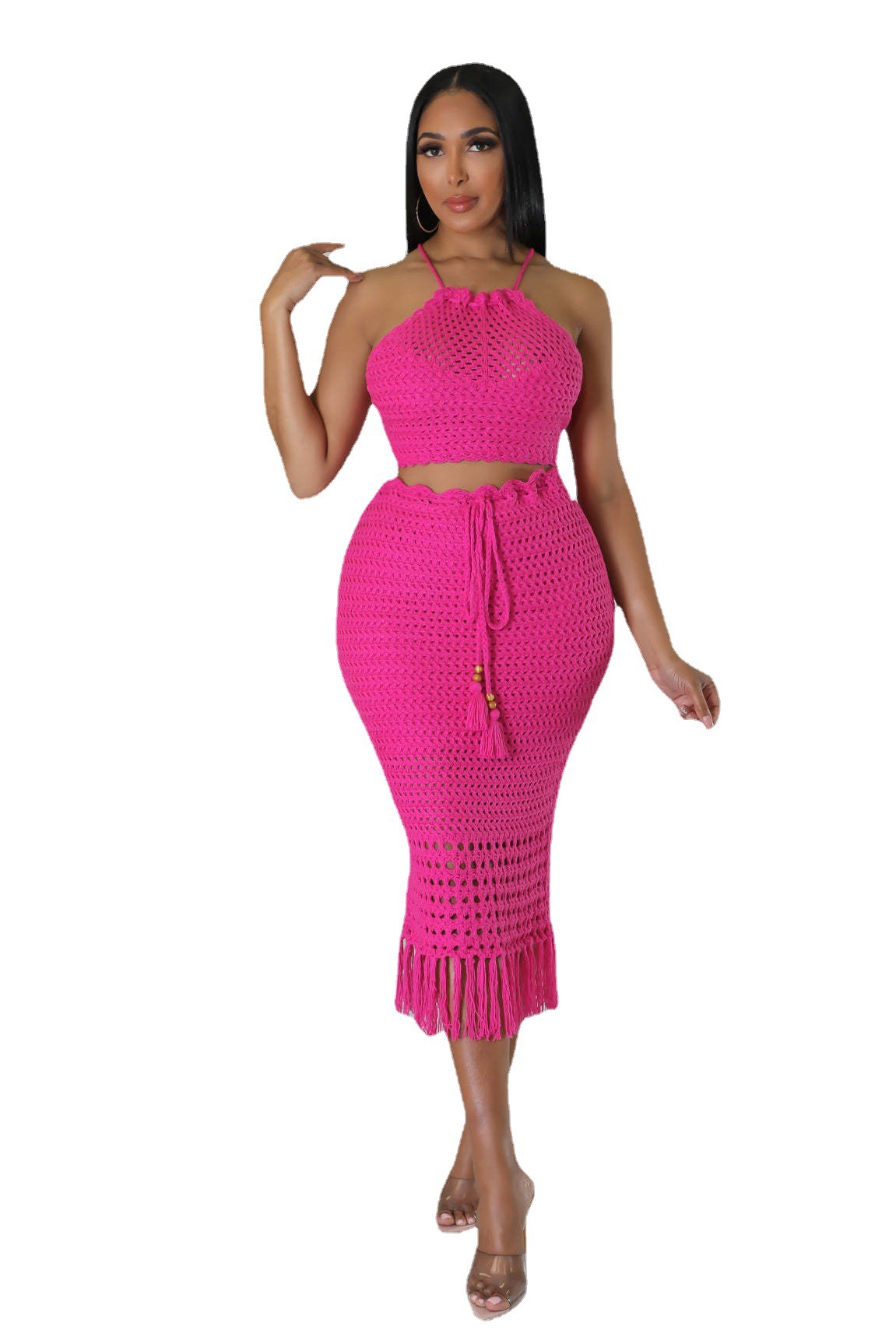 Knitted Tassel Two-Piece Set, picture 2 of 9