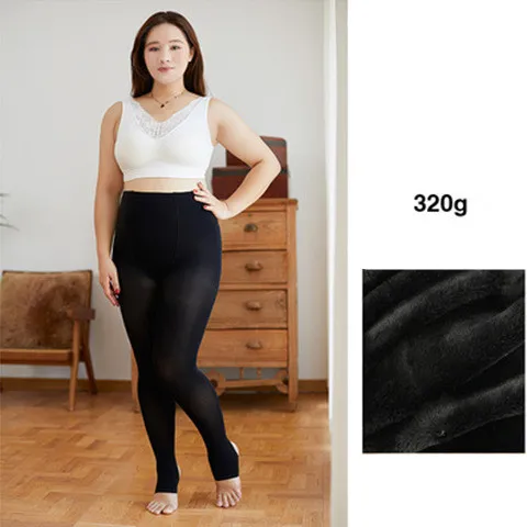 Bare Legs Plus Size Base Spring Summer Autumn And Winter Flesh Color Artifact 320Grams Thick Blackfeet - Shop at LoveMi