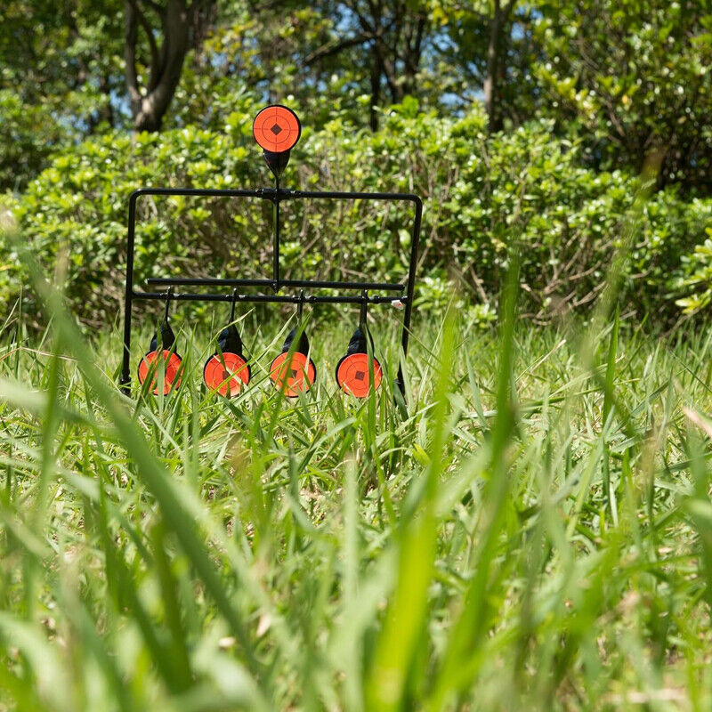5x Targets Self Resetting Spinning Air Gun Rifle Shooting Metal Swing Target Set — image 7