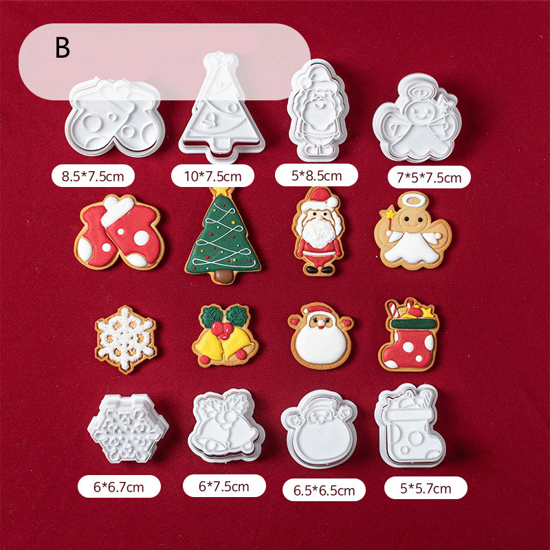 Title 7, Christmas Biscuit Mold Baking Household Cartoon...