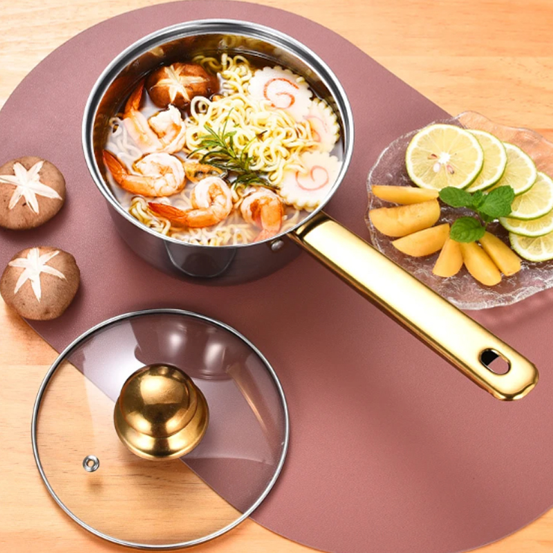 12Pcs Stainless Steel Casserole Saucepan Stock Pot Set Kitchen Induction Cookware 6