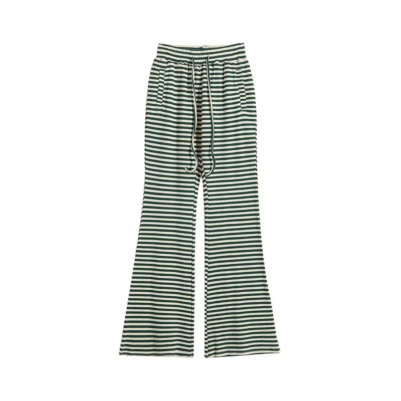 Title 7, Contrast Color Stripes Bell-bottom Pants for a ...