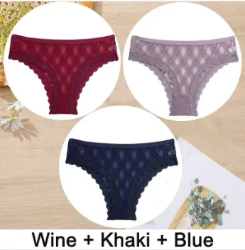 Women's Mesh Lace Trim Panel Briefs Suit - Shop at LoveMi