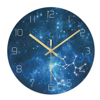 Glass Wall Clock, Sweep Movement, picture 3 of 7
