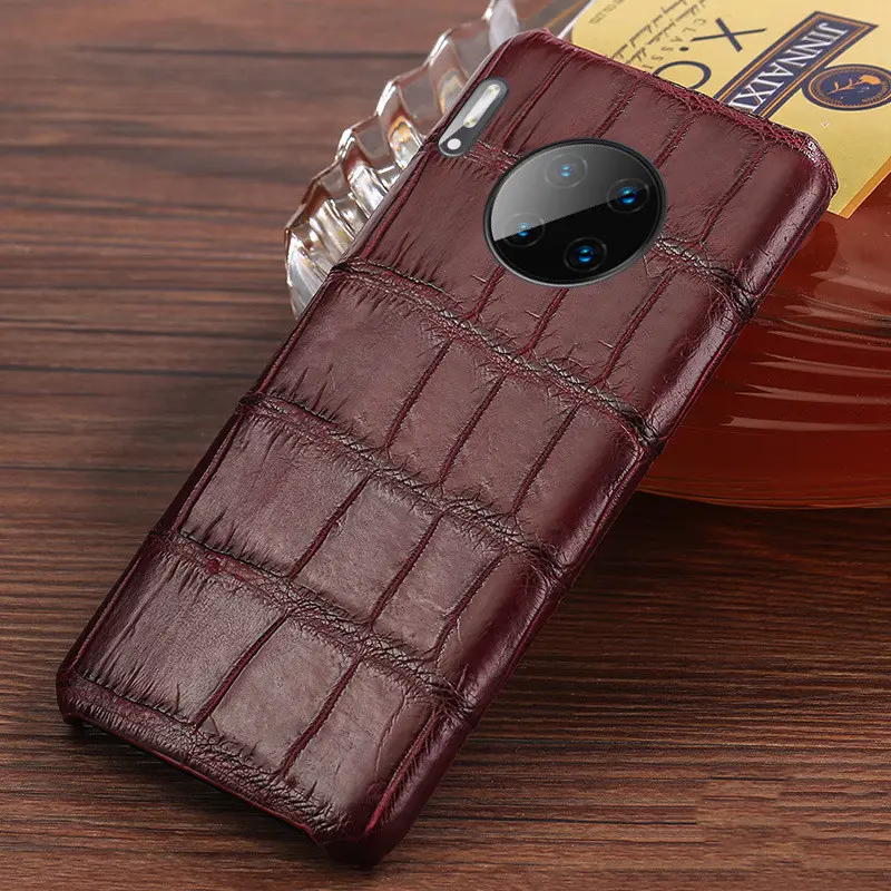 Alligator Leather Case Phone Protective Cover