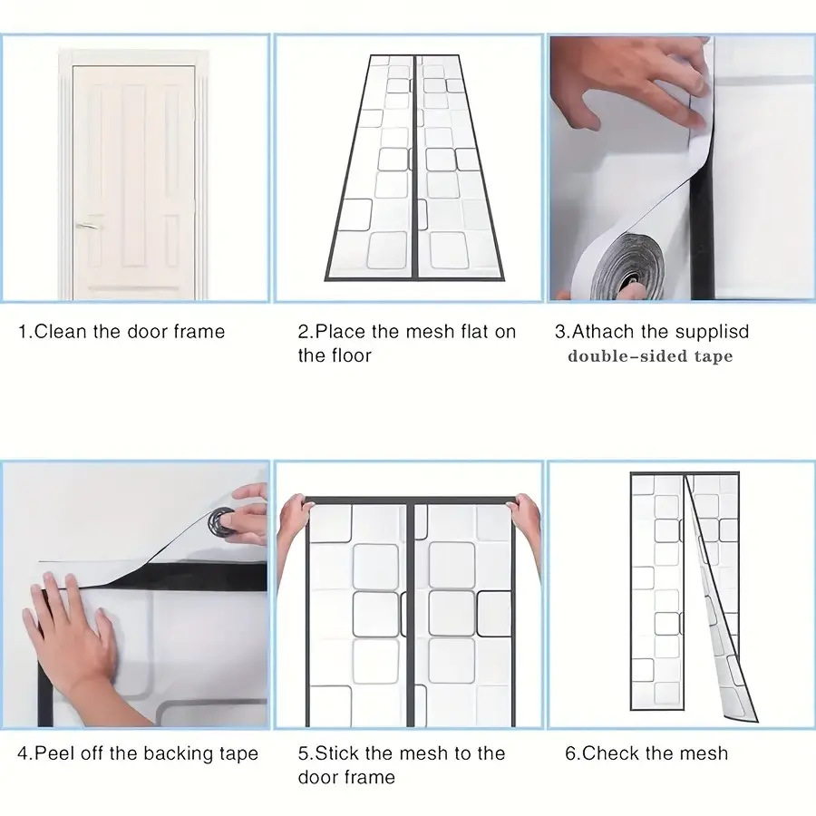 Classic Country-style EVA Polyethylene Air Conditioner Door Curtain, Magnetic Closure, Windproof, Blocks Cold Air, Smoke Barrier, Easy To Install, Suitable For 