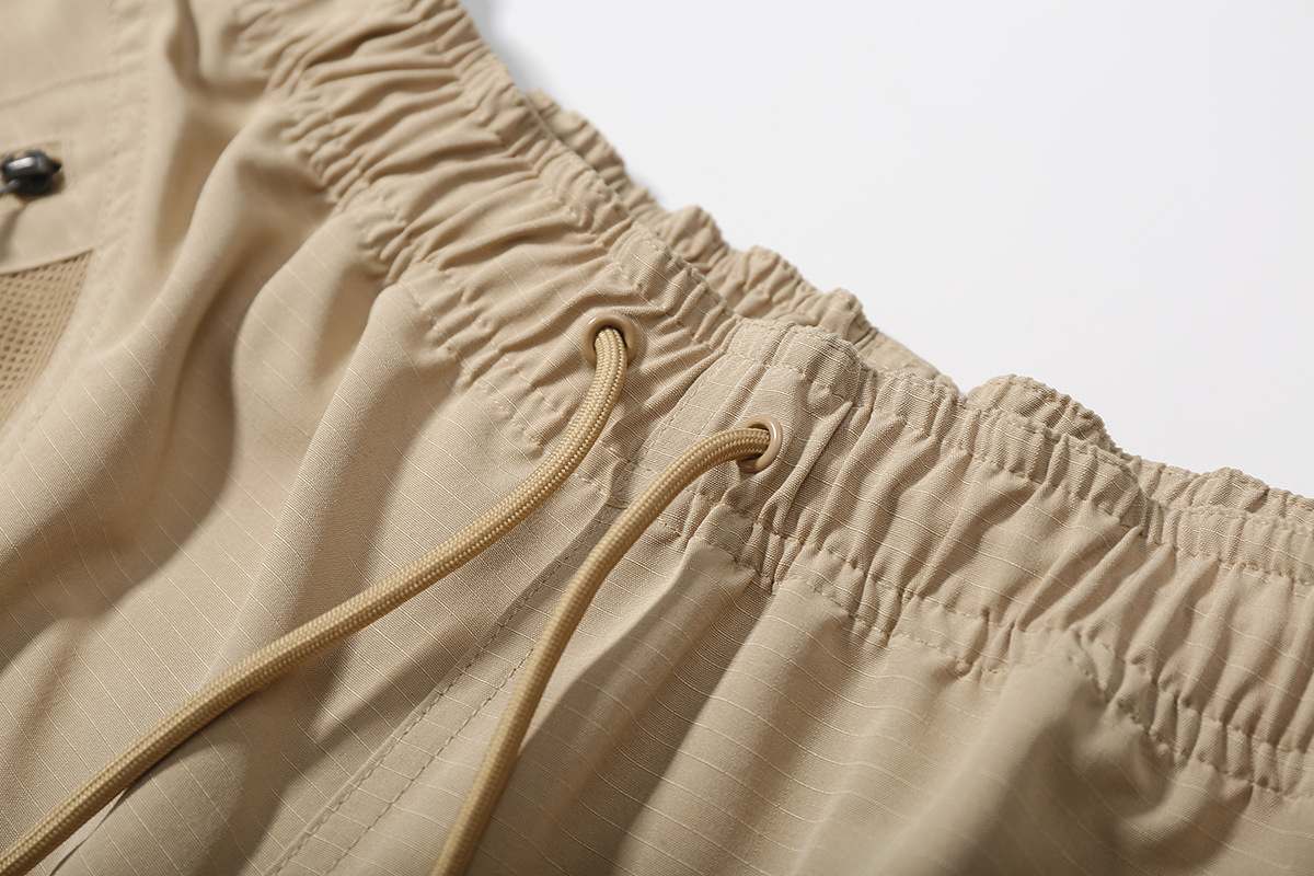 Japanese Summer Patchwork Mesh Shorts