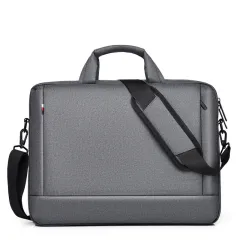 Laptop Portable Fashion Liner Computer Bag - Grey - View 1