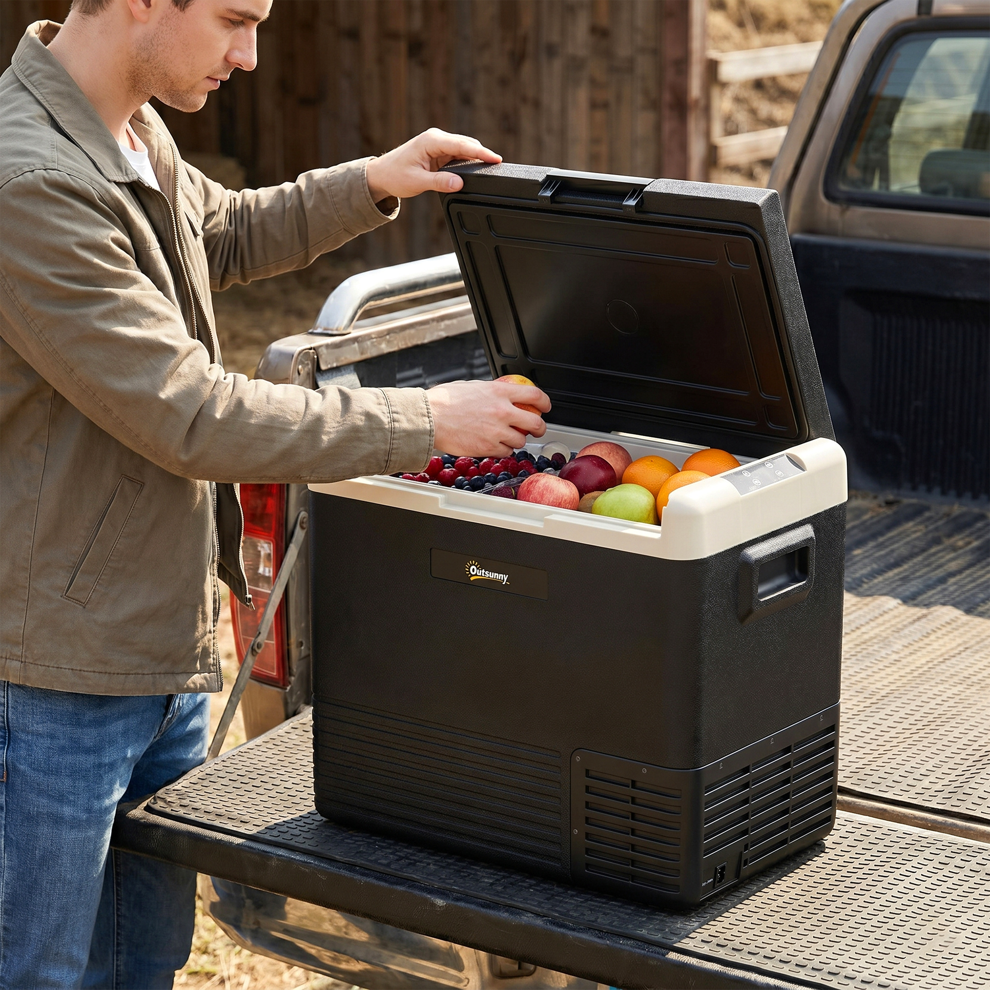 50L Portable Car Refrigerator - Grey And Black — image 10