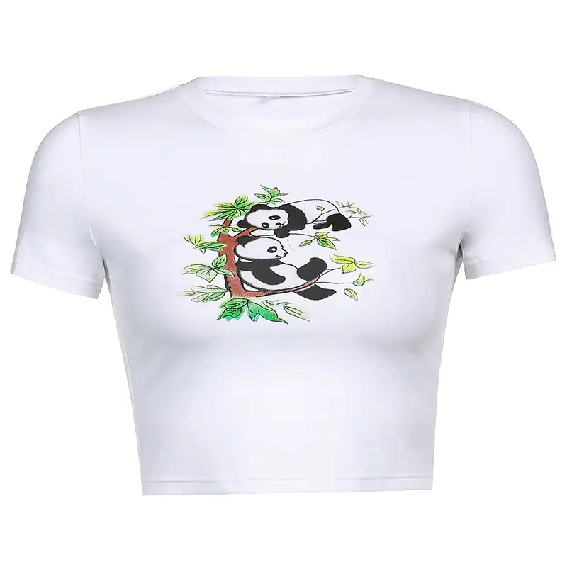 Contrasting Color Edging Digital Printing Contrast Bottoming Shirt T-shirt