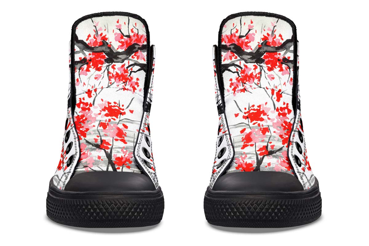 Printed Couple High-top Canvas Shoes