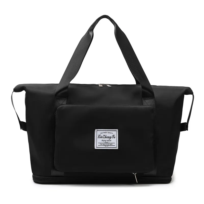Travel Bag Dry And Wet Separation Large Capacity Travel Bag - Black