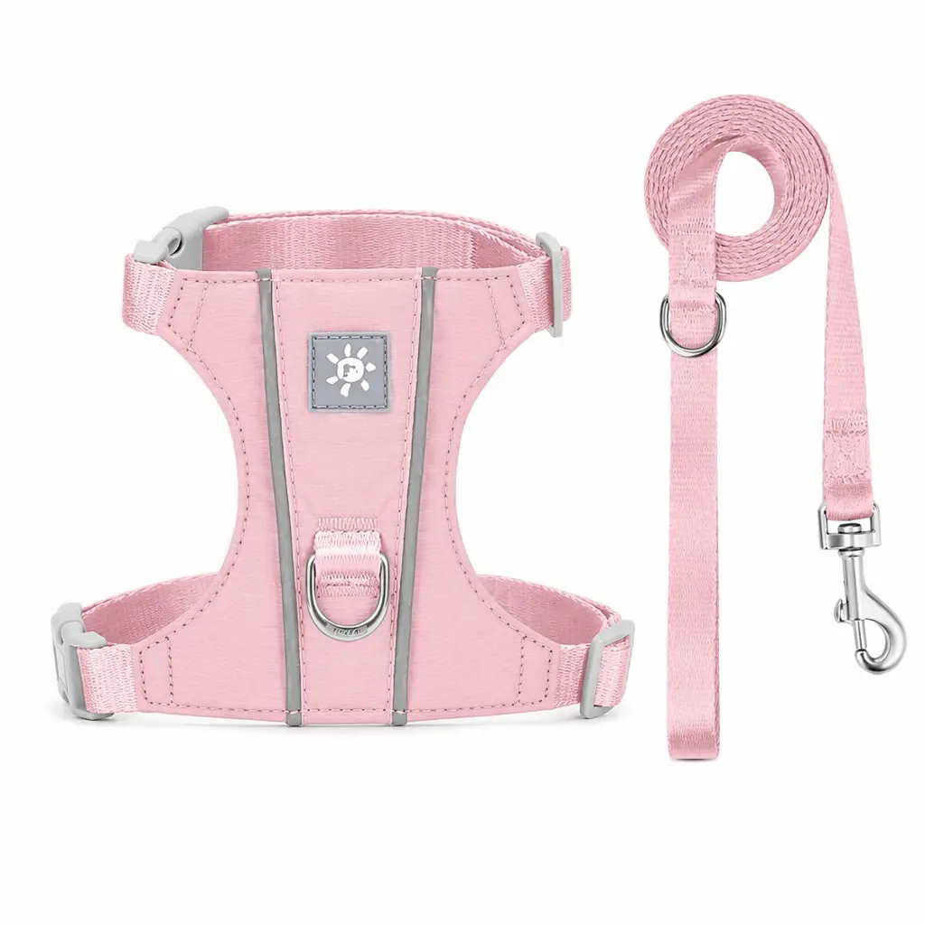 Cat Harness And Leash Set With Reflective Strips, Escape Proof Adjustable Vest, Premium Taffeta Fabric Soft Lightweight, Tear Resistant, For Kitten Small Cats O