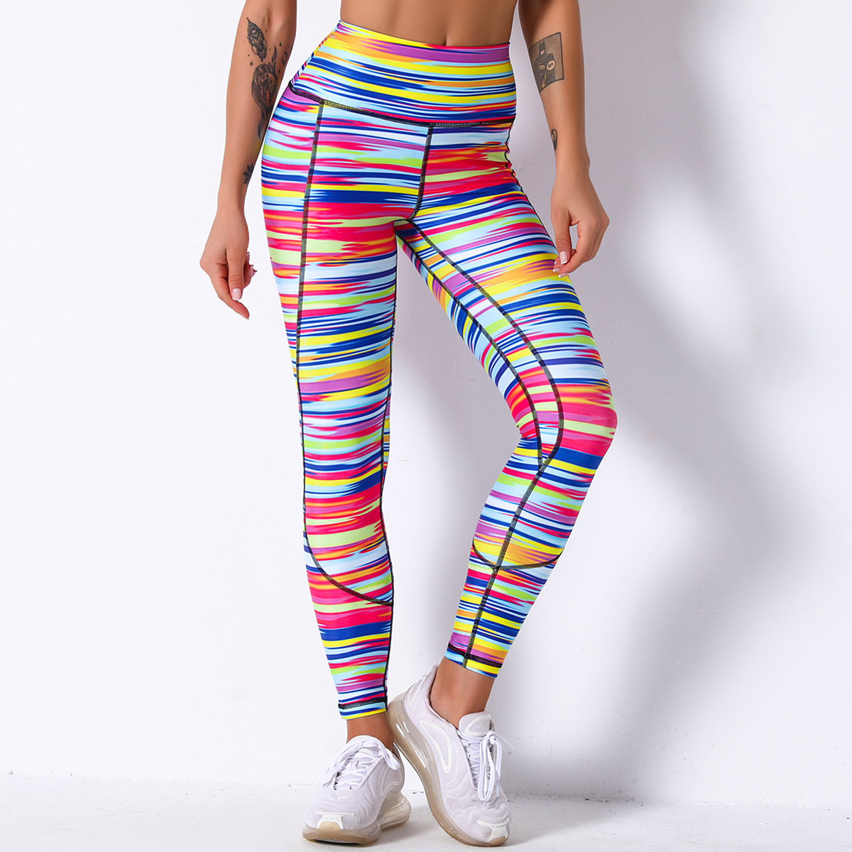 Title 7, Leggings de cintura alta com costura que levant...