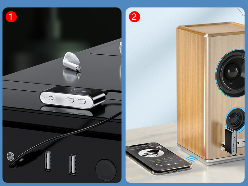 Bluetooth-приемник Аудиопередатчик Автомобильная проводная гарнитура